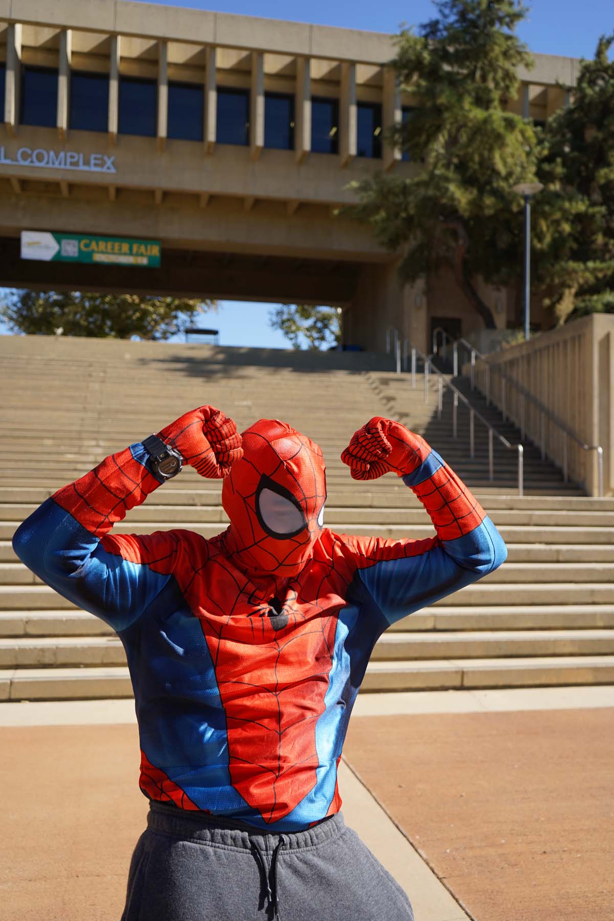 Students in costume at Halloween-themed Club Rush.