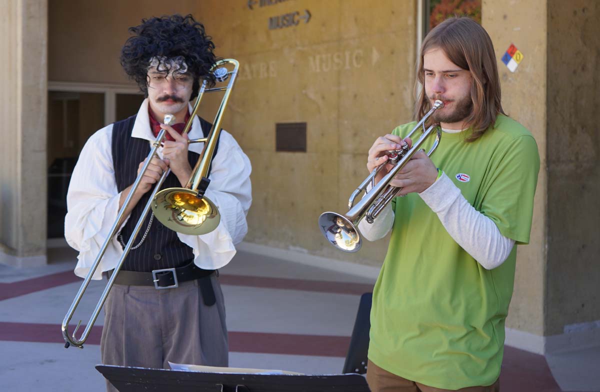 Students in costume at Halloween-themed Club Rush.