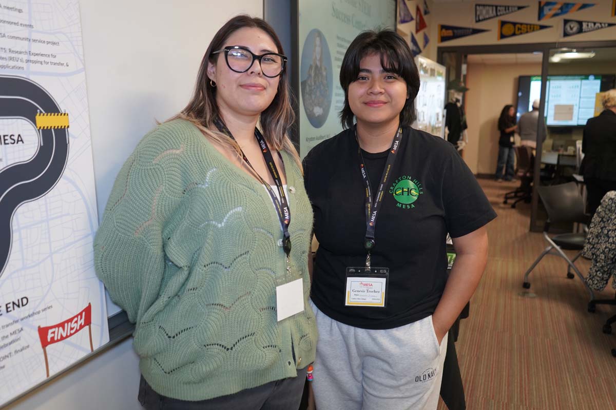 Students at the STEM/MESA Open House.