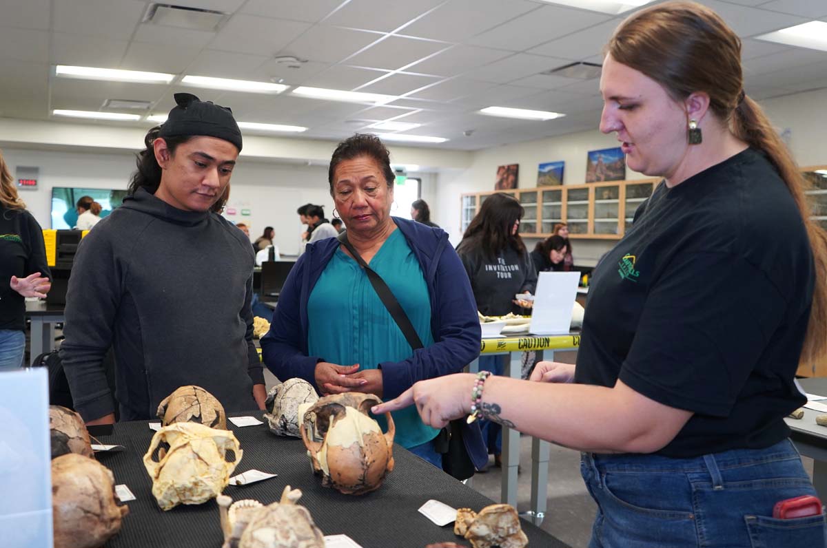 Guest speaker Dr. Sang Hee-Lee presents at Anthropology Open House at CHC.