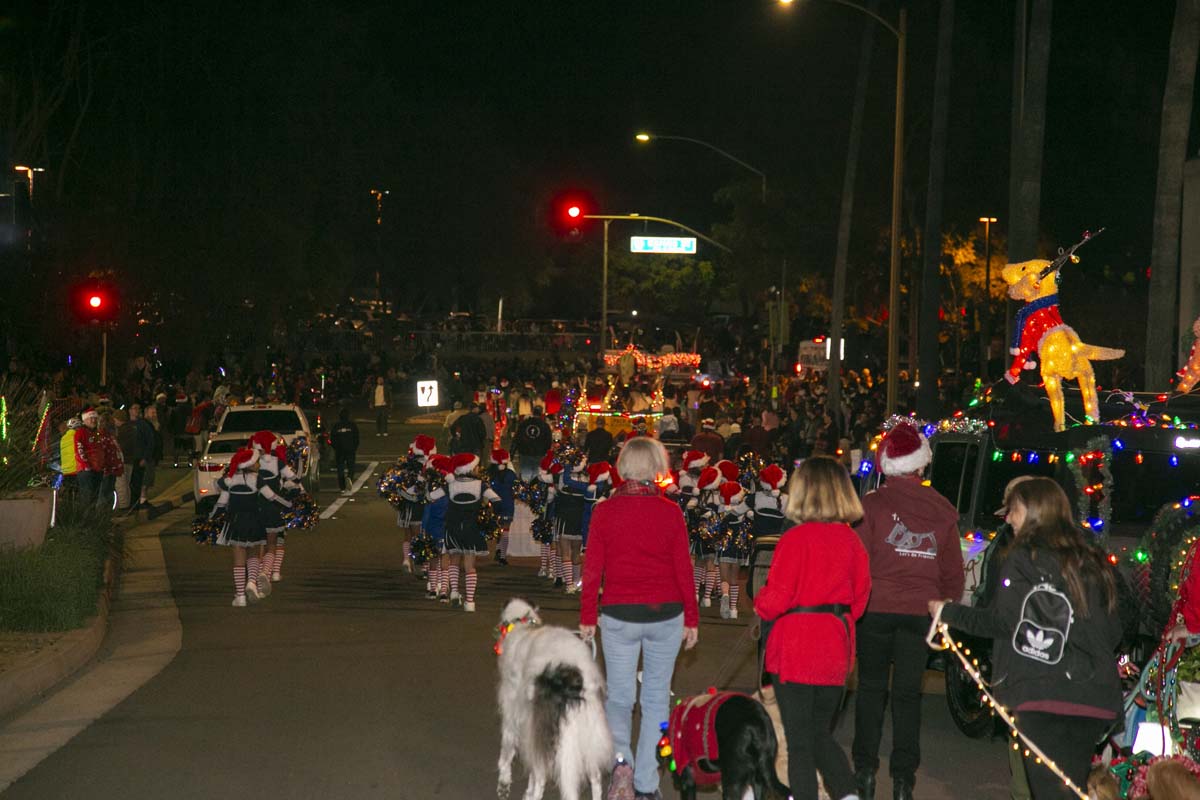 Students & staff attend the Redlands Holiday Parade.