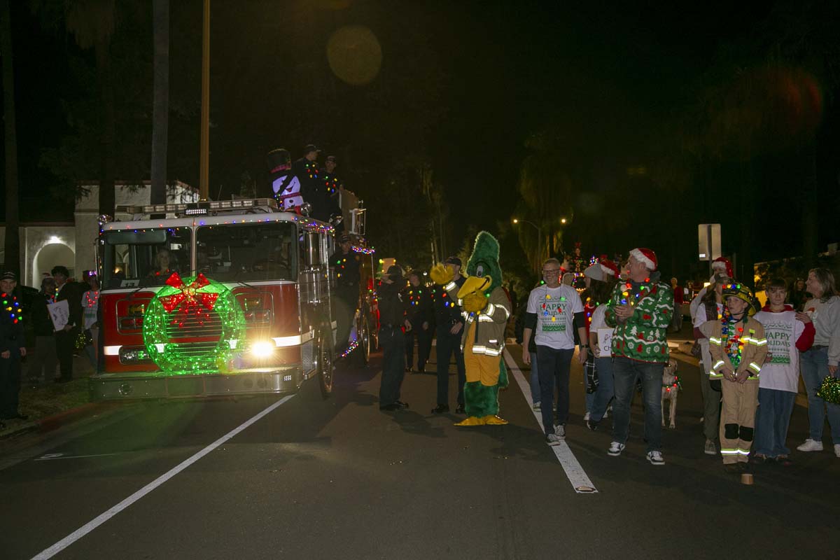 Students & staff attend the Redlands Holiday Parade.