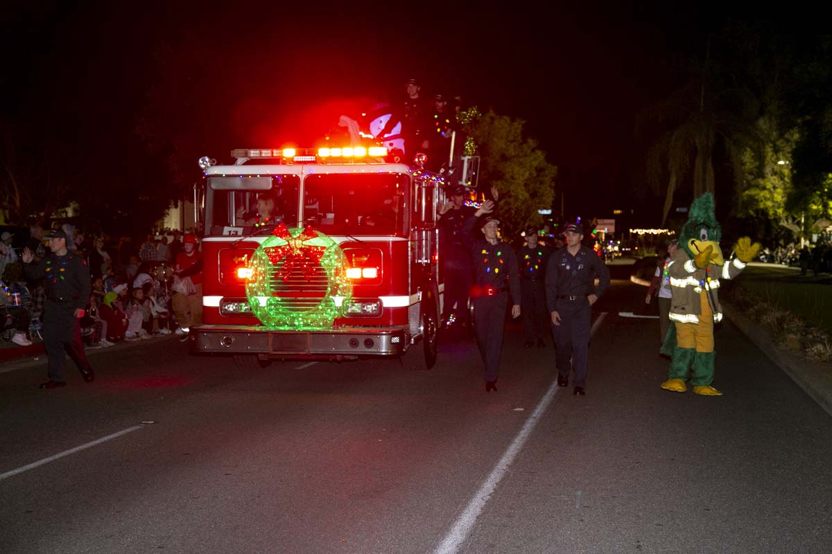 Students & staff attend the Redlands Holiday Parade.