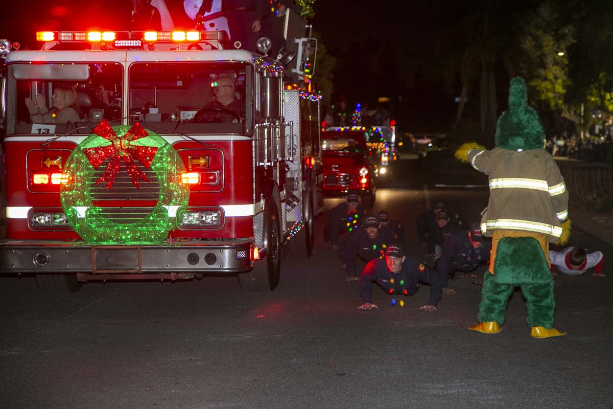 Students & staff attend the Redlands Holiday Parade.