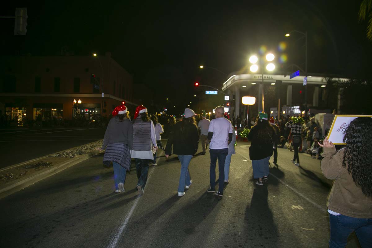 Students & staff attend the Redlands Holiday Parade.