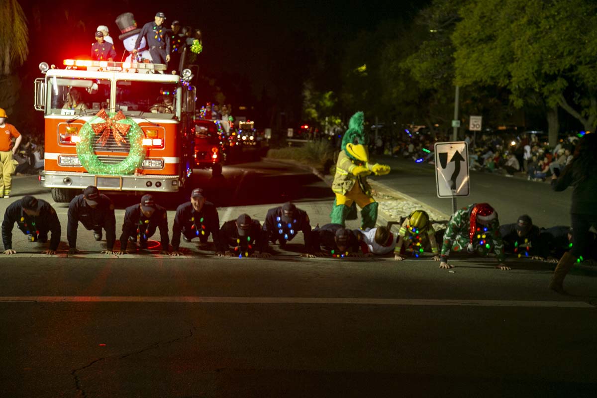 Students & staff attend the Redlands Holiday Parade.