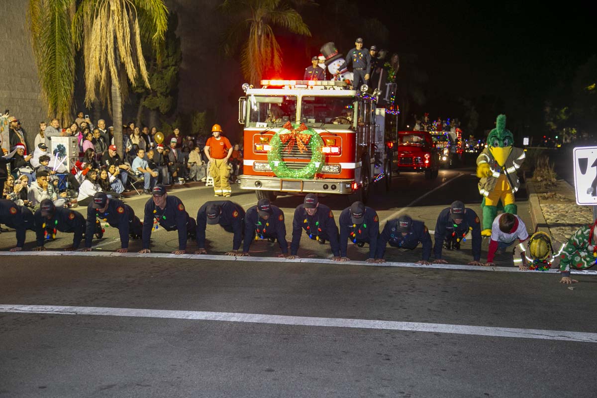 Students & staff attend the Redlands Holiday Parade.