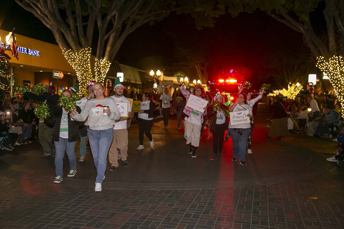 Students & staff attend the Redlands Holiday Parade.