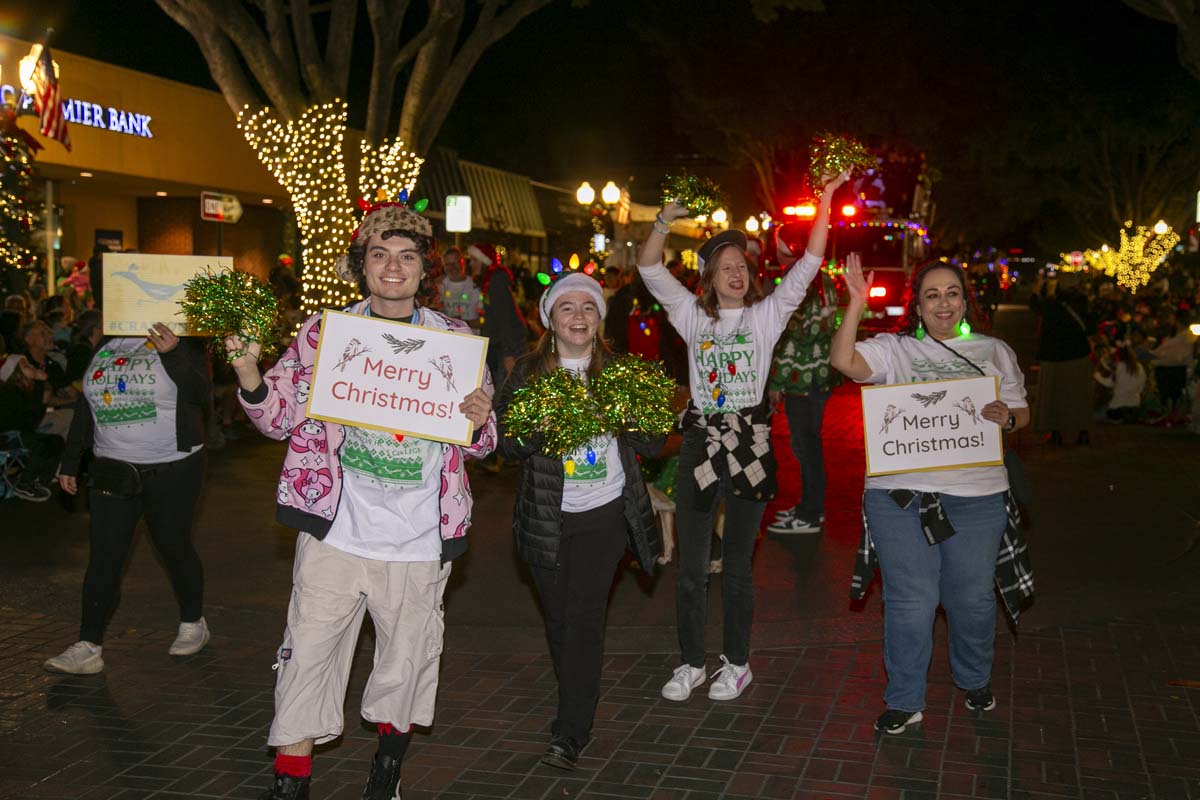 Students & staff attend the Redlands Holiday Parade.