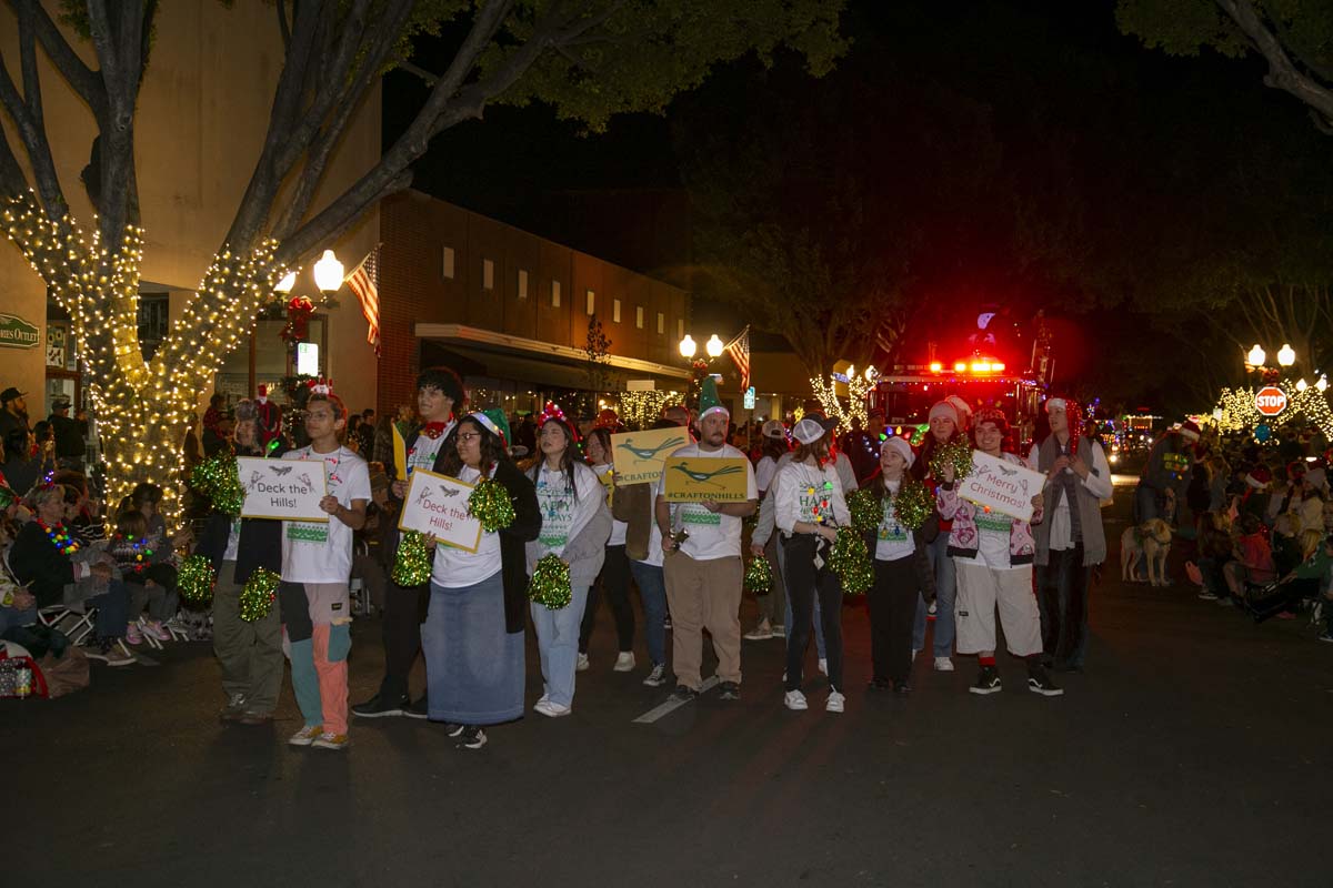 Students & staff attend the Redlands Holiday Parade.