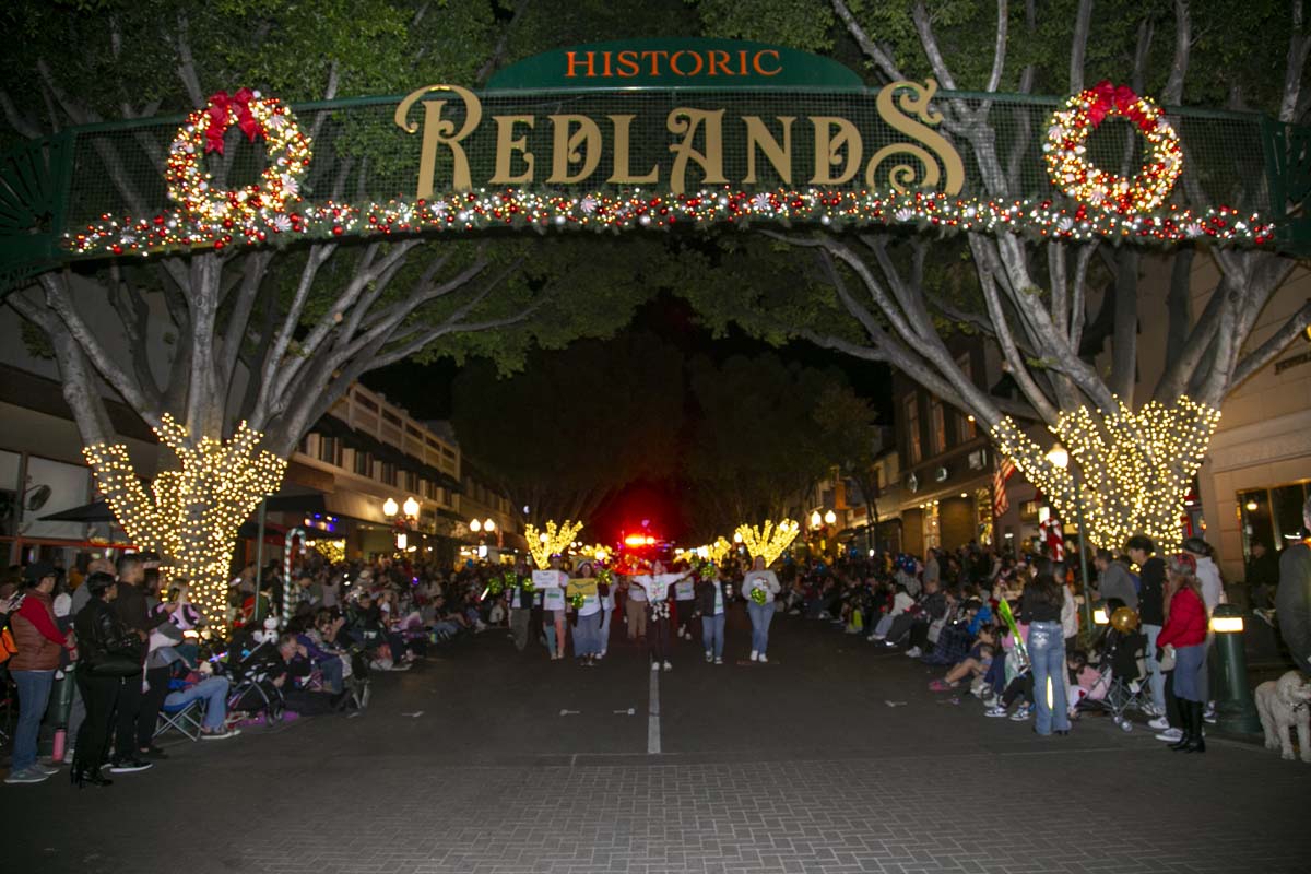 Students & staff attend the Redlands Holiday Parade.