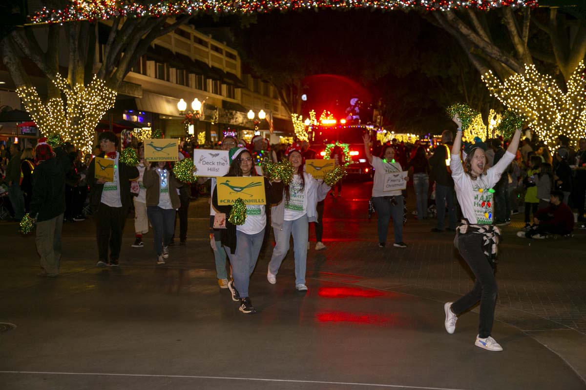 Students & staff attend the Redlands Holiday Parade.