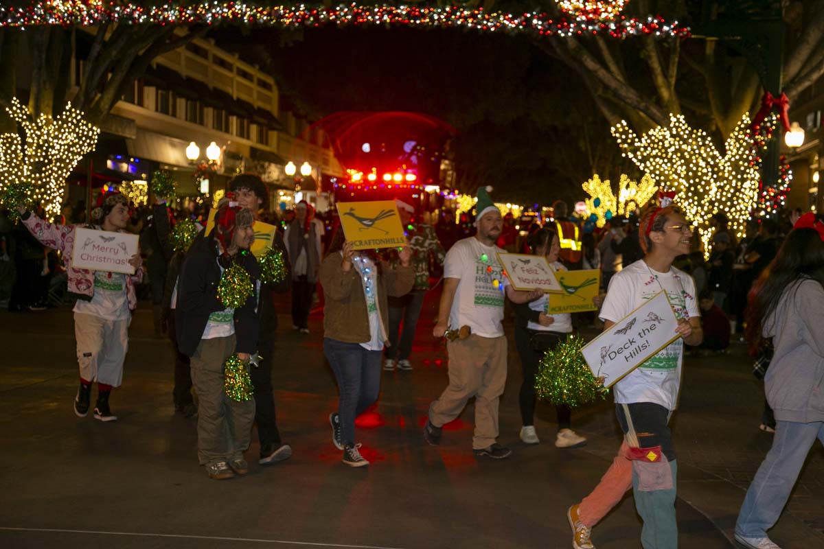 Students & staff attend the Redlands Holiday Parade.