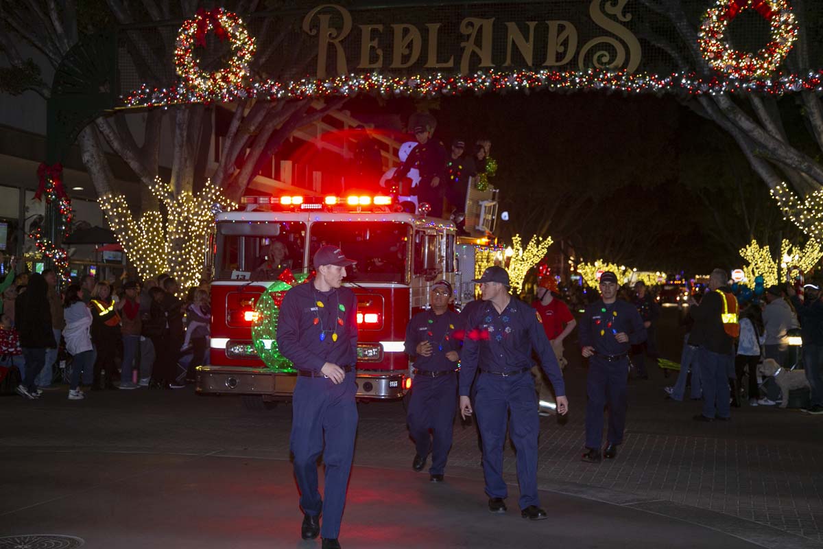 Students & staff attend the Redlands Holiday Parade.