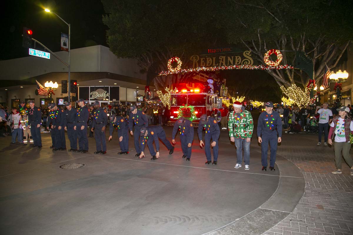 Students & staff attend the Redlands Holiday Parade.