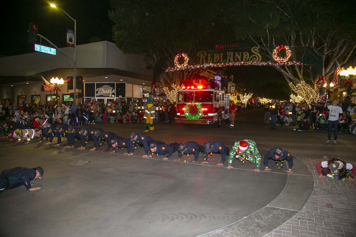 Students & staff attend the Redlands Holiday Parade.