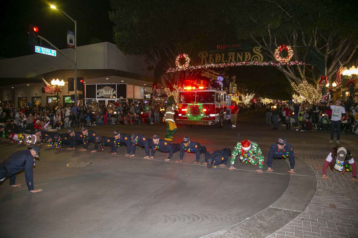 Students & staff attend the Redlands Holiday Parade.