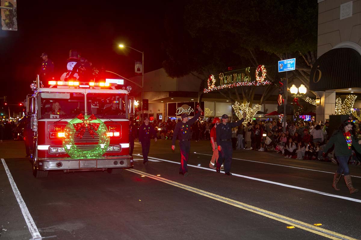 Students & staff attend the Redlands Holiday Parade.