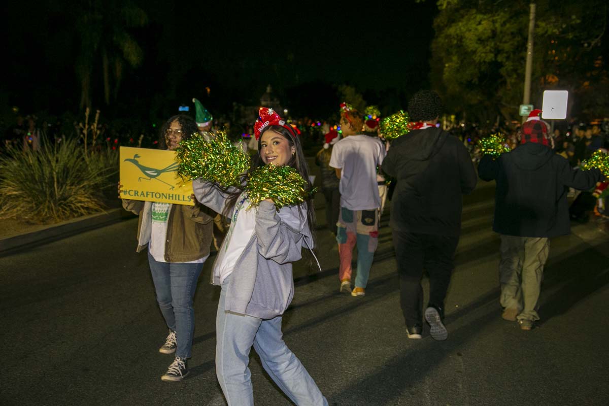 Students & staff attend the Redlands Holiday Parade.