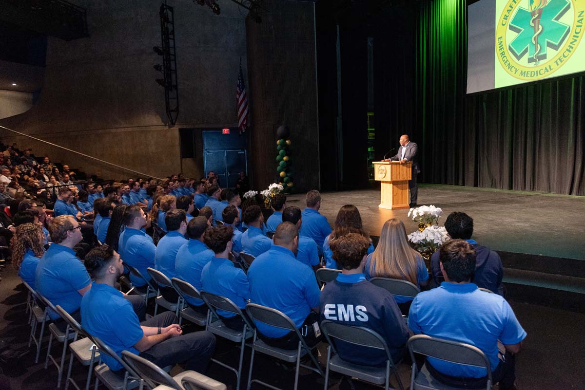 EMT graduates from CHC.