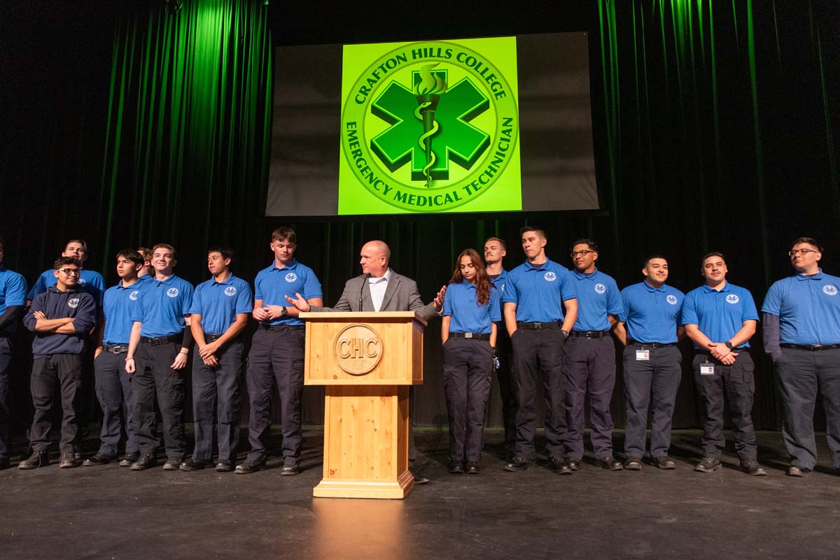 EMT graduates from CHC.