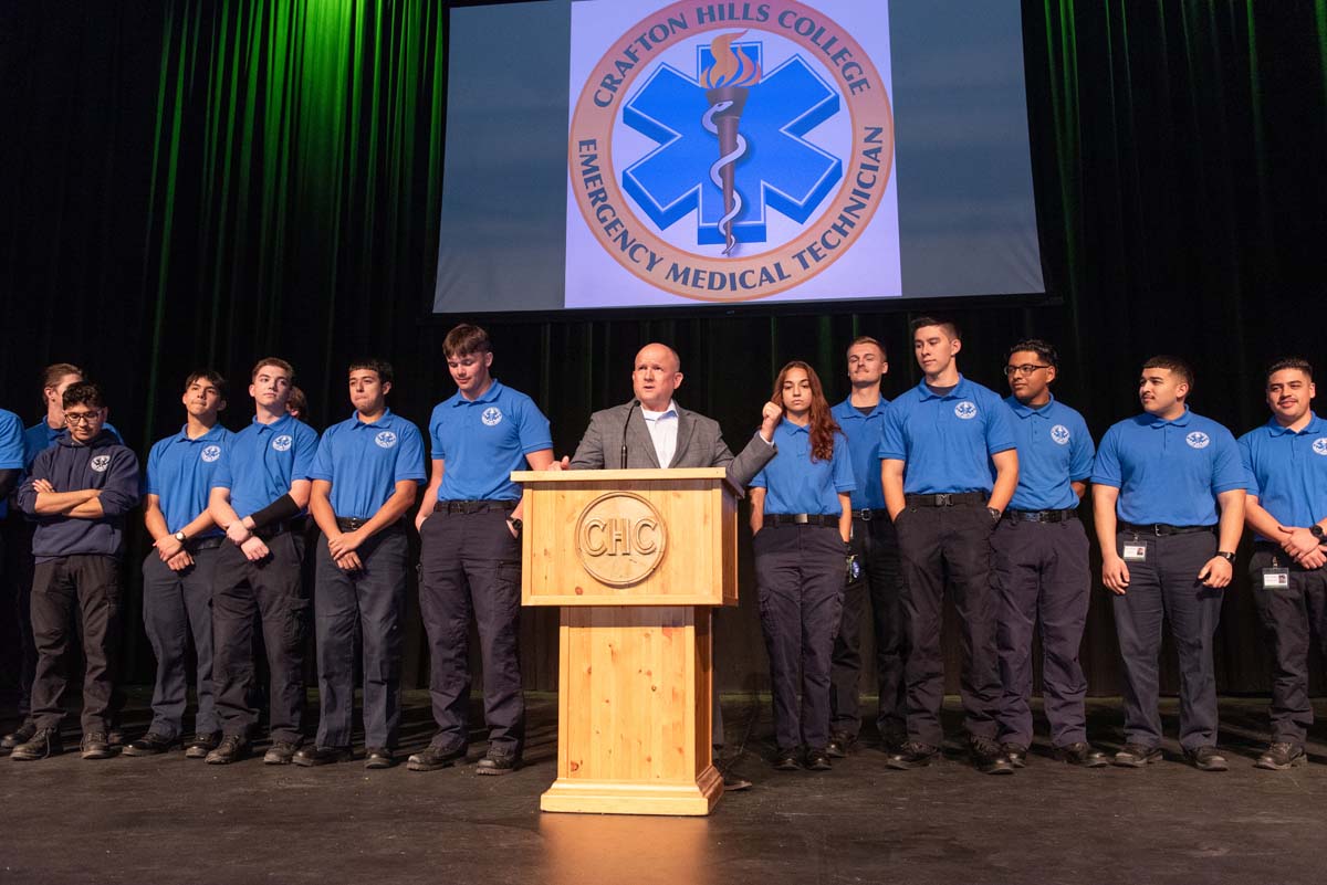 EMT graduates from CHC.