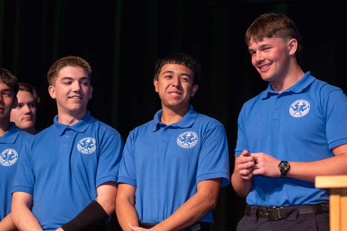 EMT graduates from CHC.