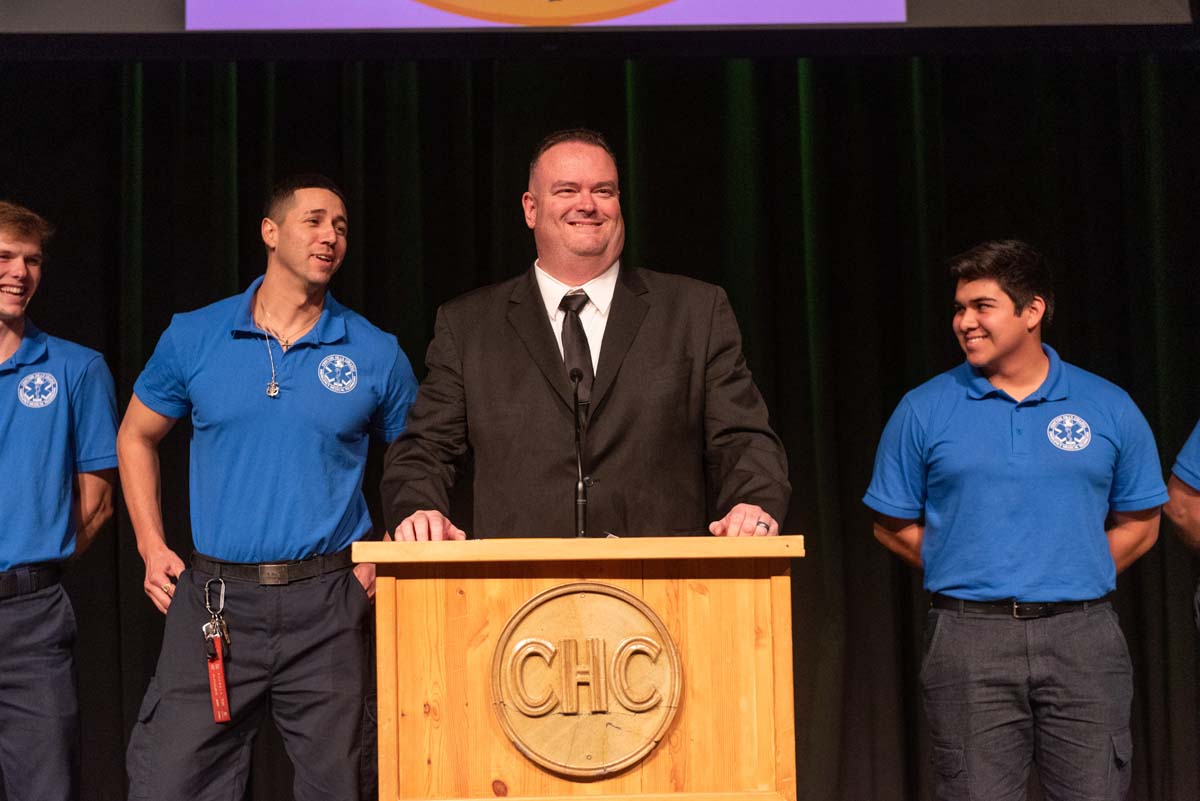 EMT graduates from CHC.