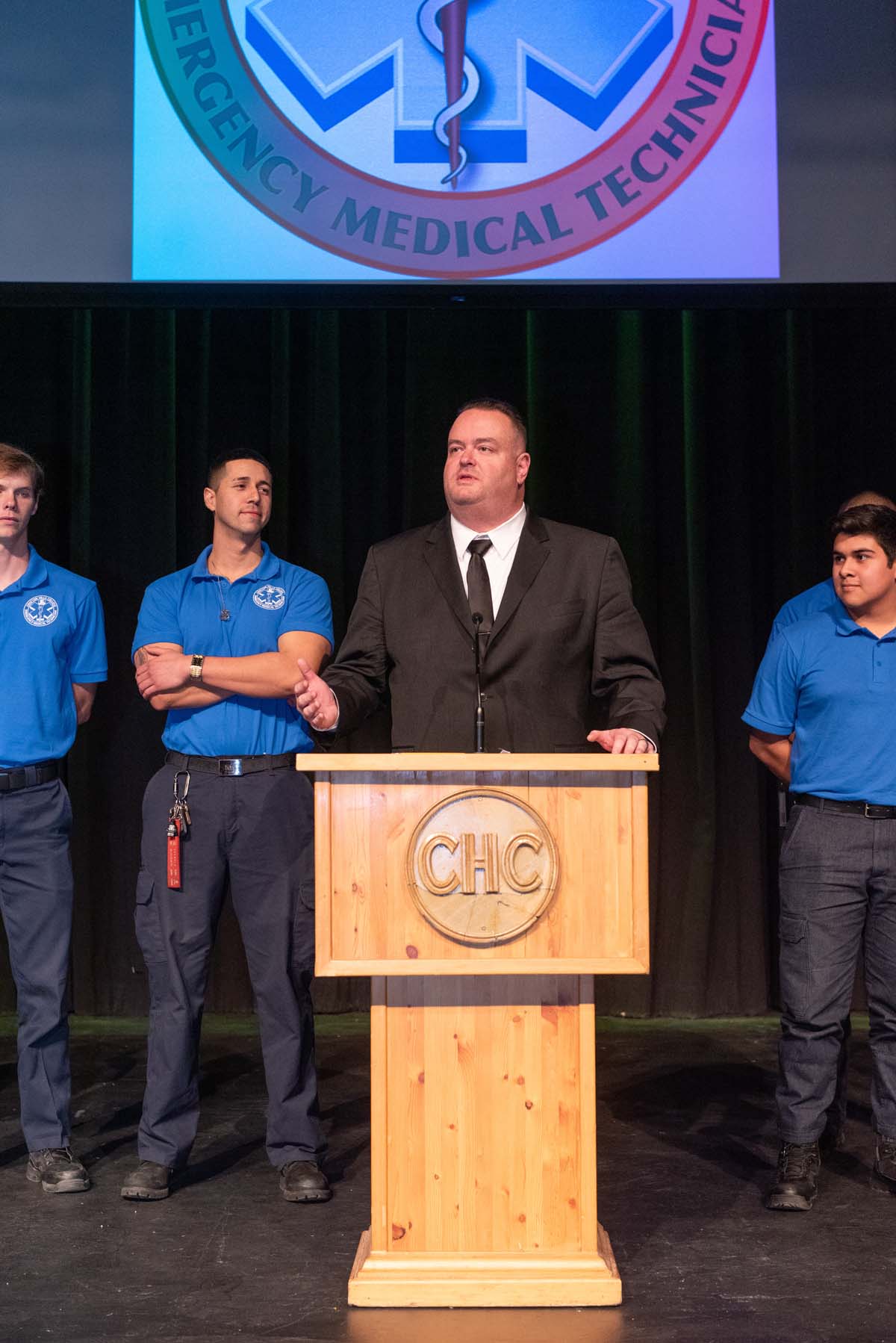 EMT graduates from CHC.