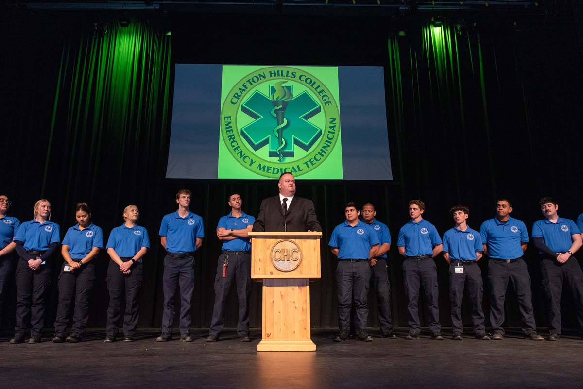 EMT graduates from CHC.