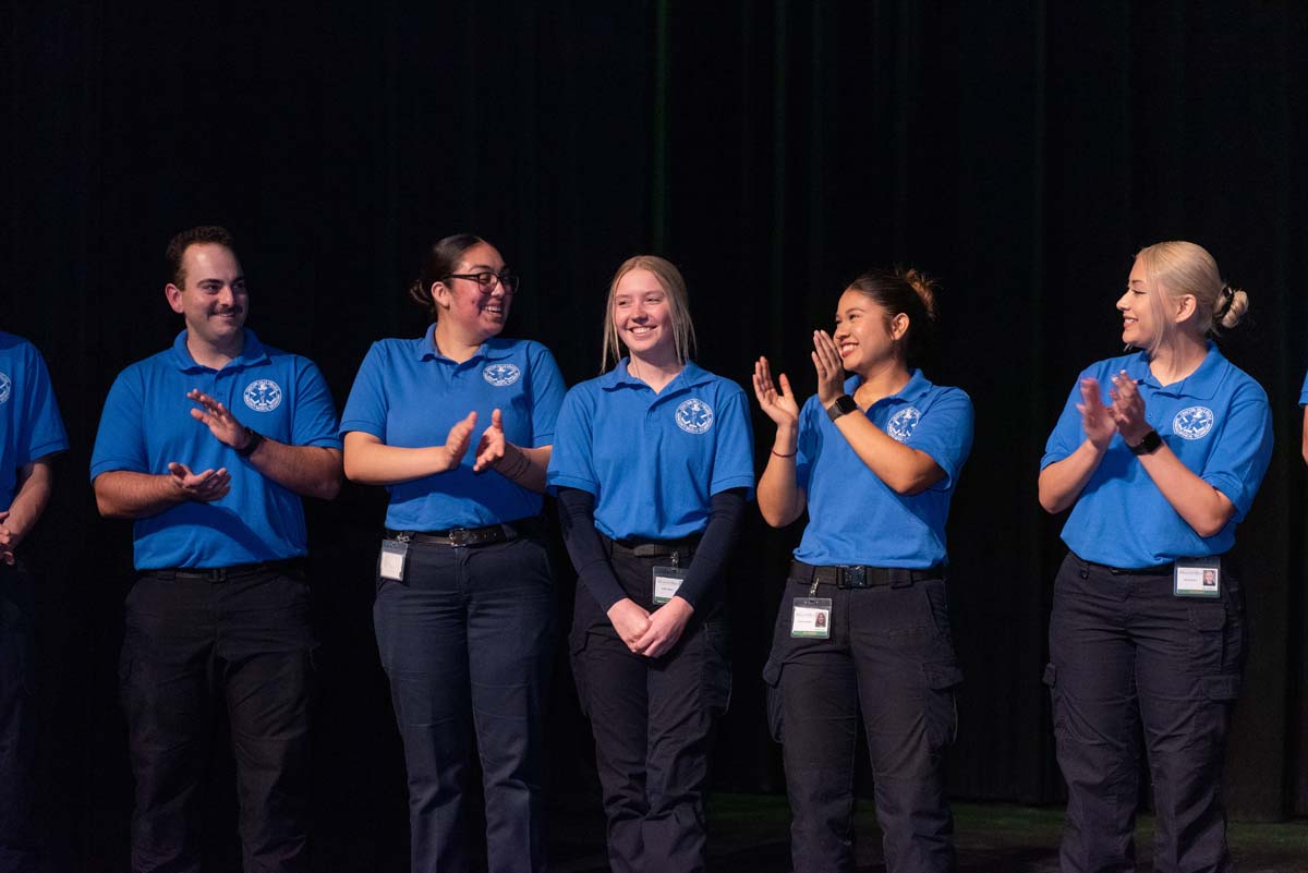 EMT graduates from CHC.