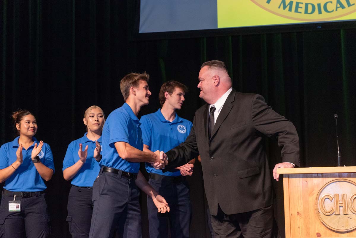 EMT graduates from CHC.