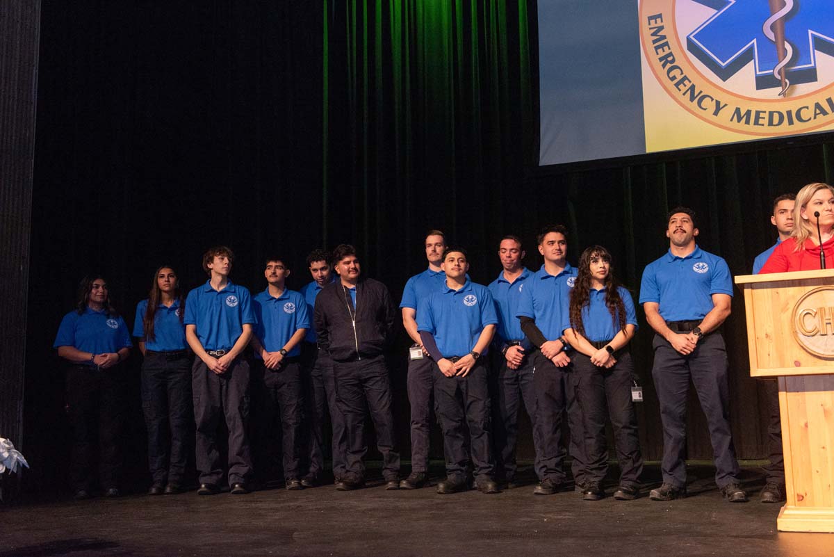 EMT graduates from CHC.