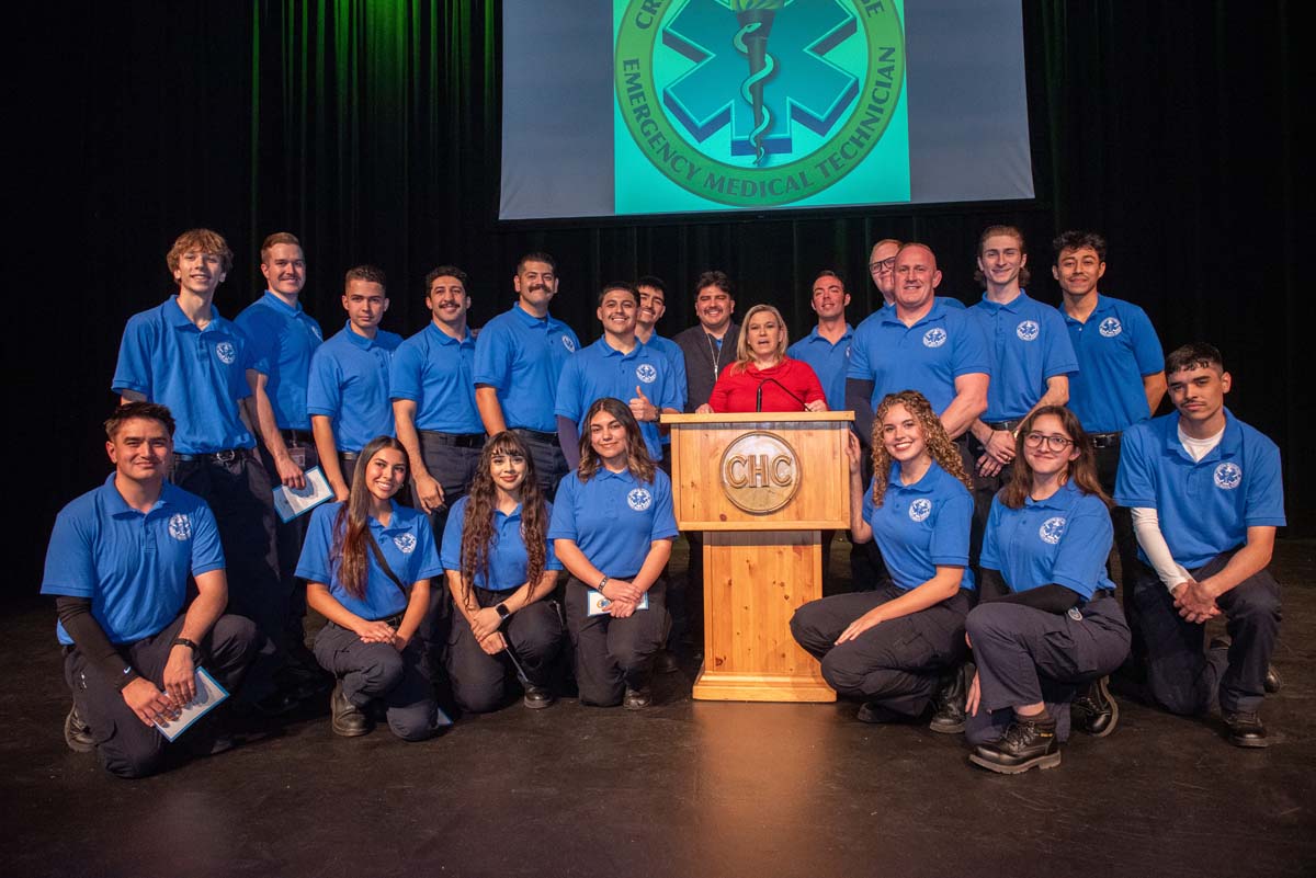 EMT graduates from CHC.