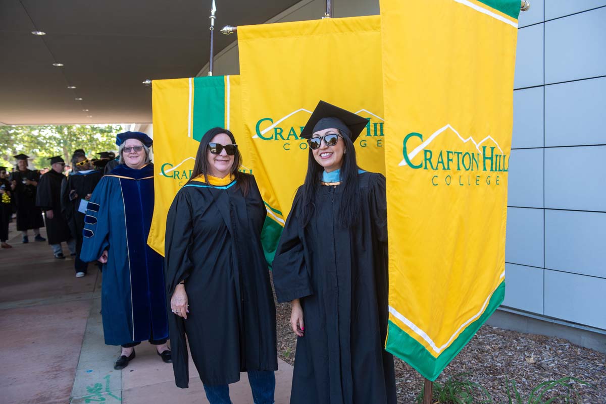 Graduate and faculty processional at CHC's Commencement 2024.