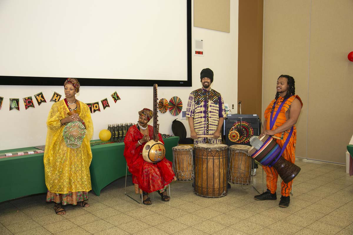 Black history month opening ceremony at CHC.