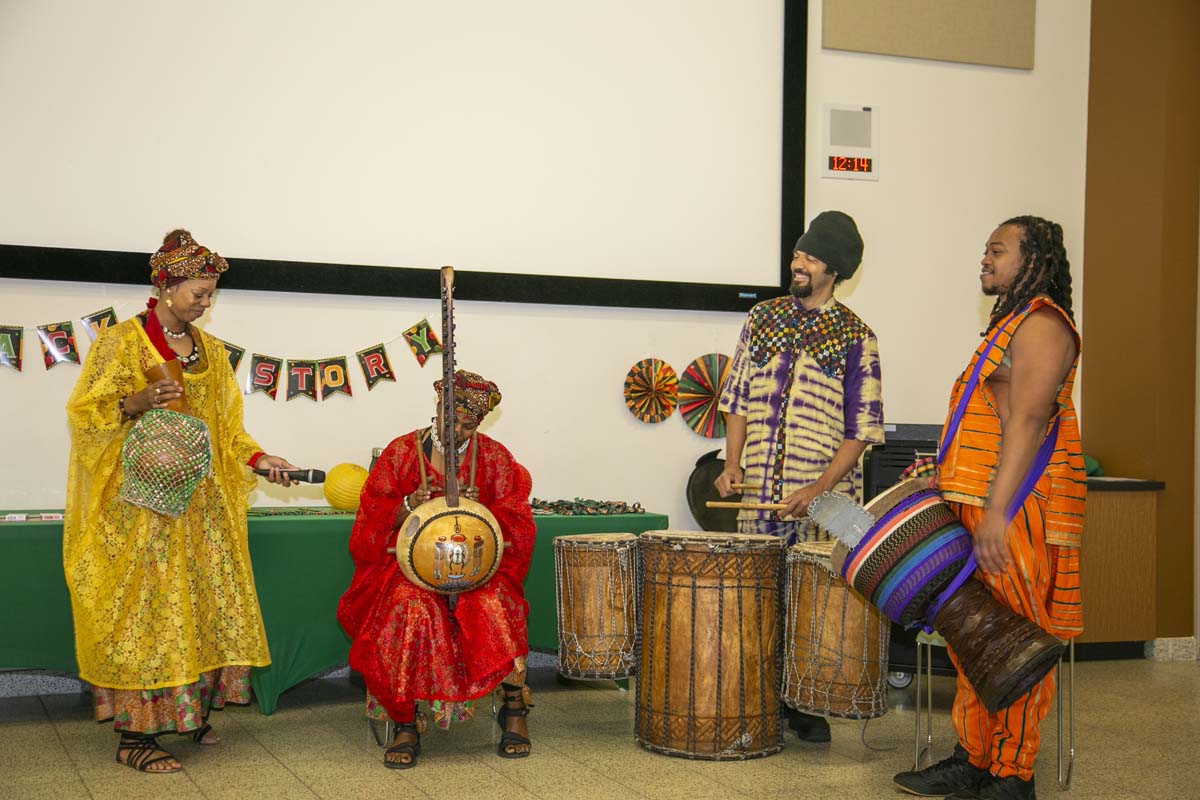 Black history month opening ceremony at CHC.