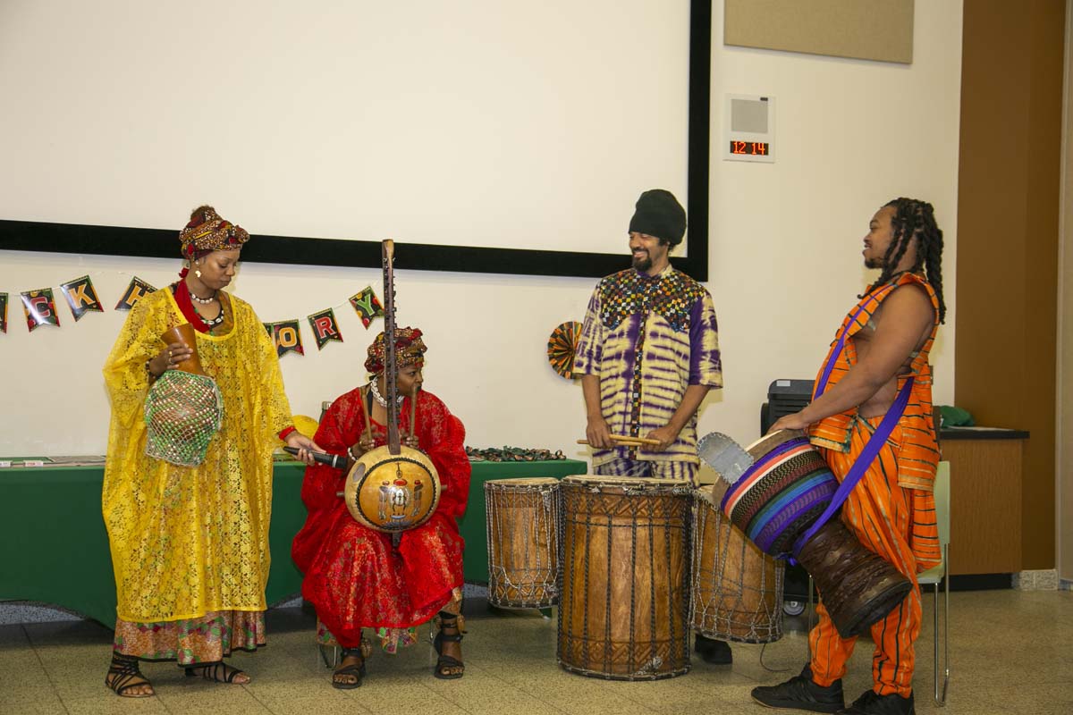 Black history month opening ceremony at CHC.