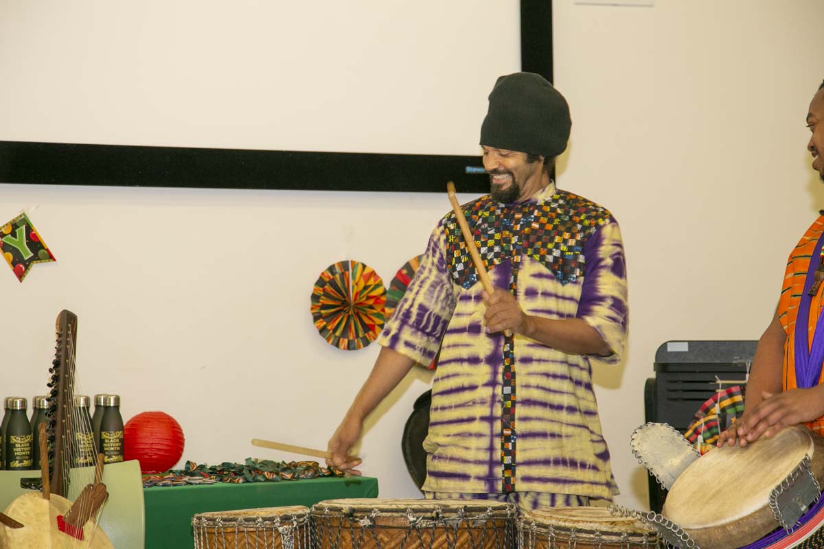 Black history month opening ceremony at CHC.