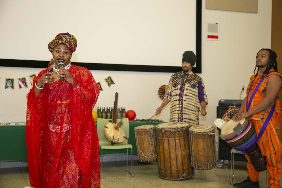 Black history month opening ceremony at CHC.