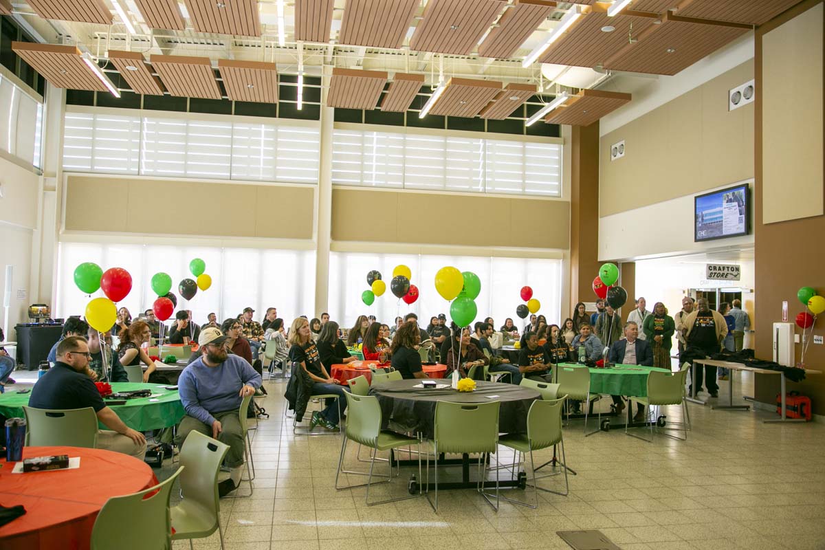 Black history month opening ceremony at CHC.