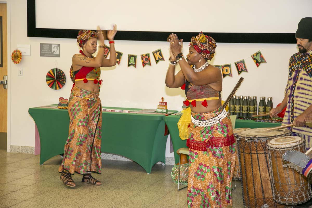 Black history month opening ceremony at CHC.