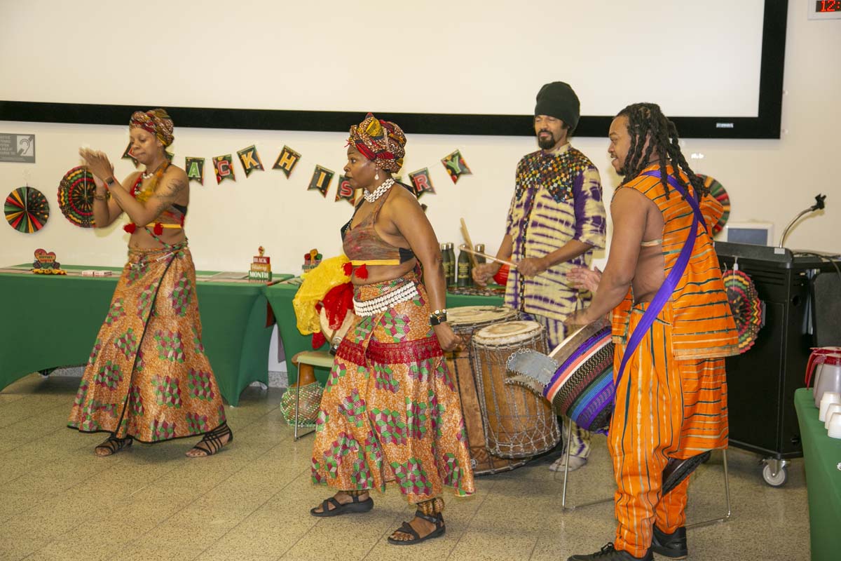 Black history month opening ceremony at CHC.