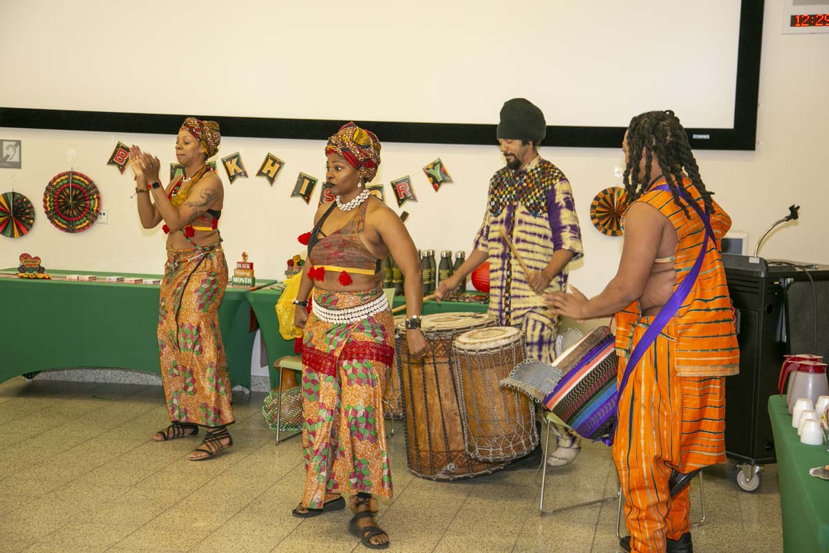 Black history month opening ceremony at CHC.