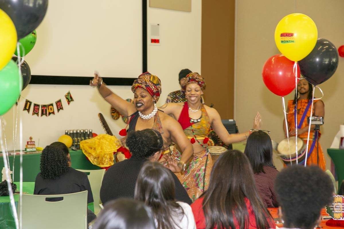 Black history month opening ceremony at CHC.