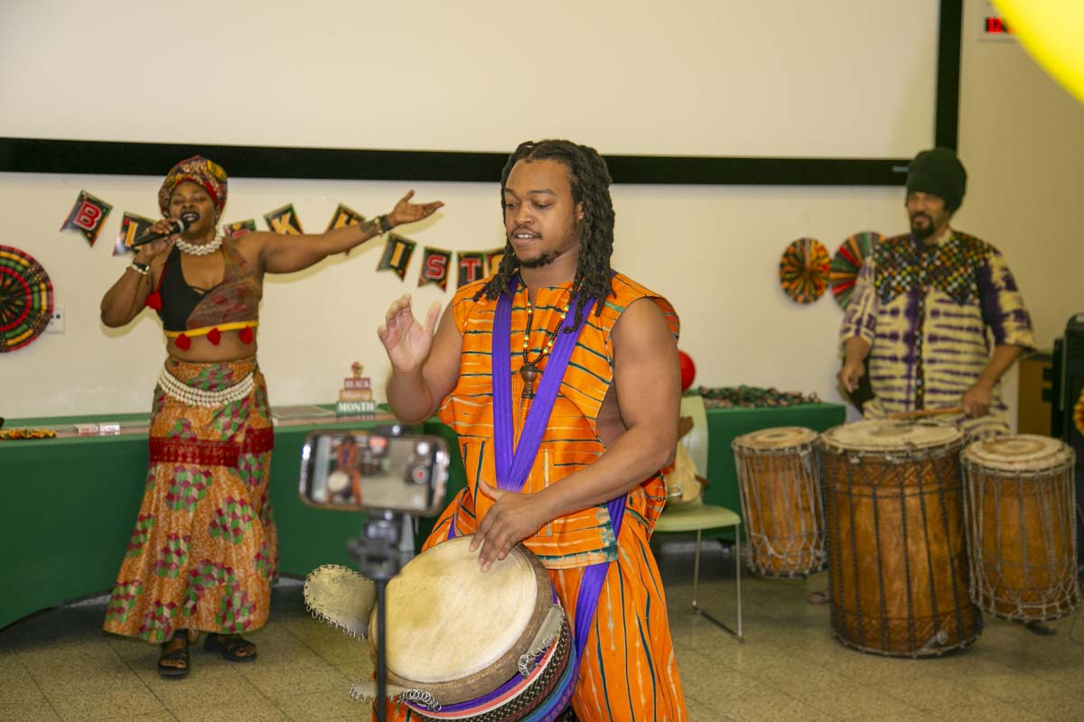 Black history month opening ceremony at CHC.