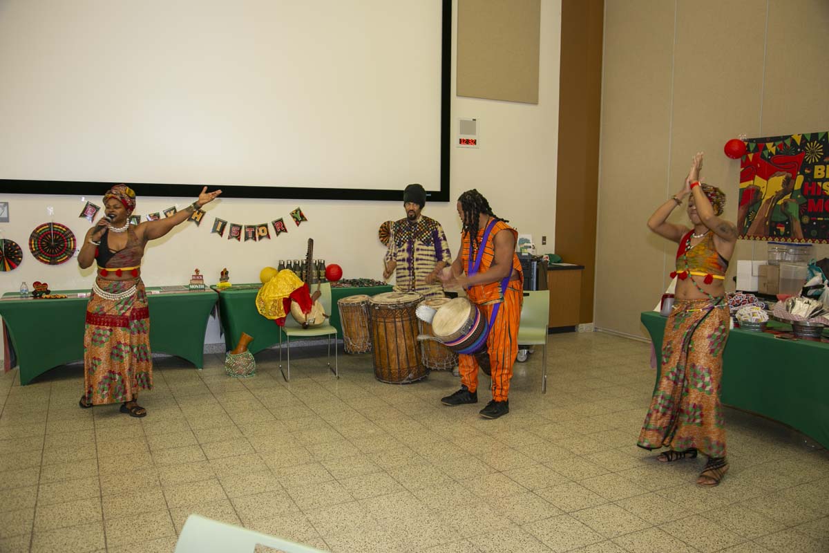 Black history month opening ceremony at CHC.