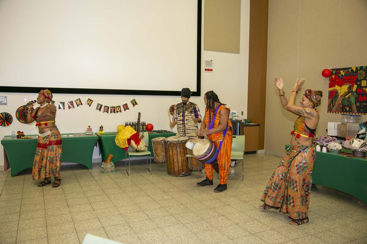 Black history month opening ceremony at CHC.