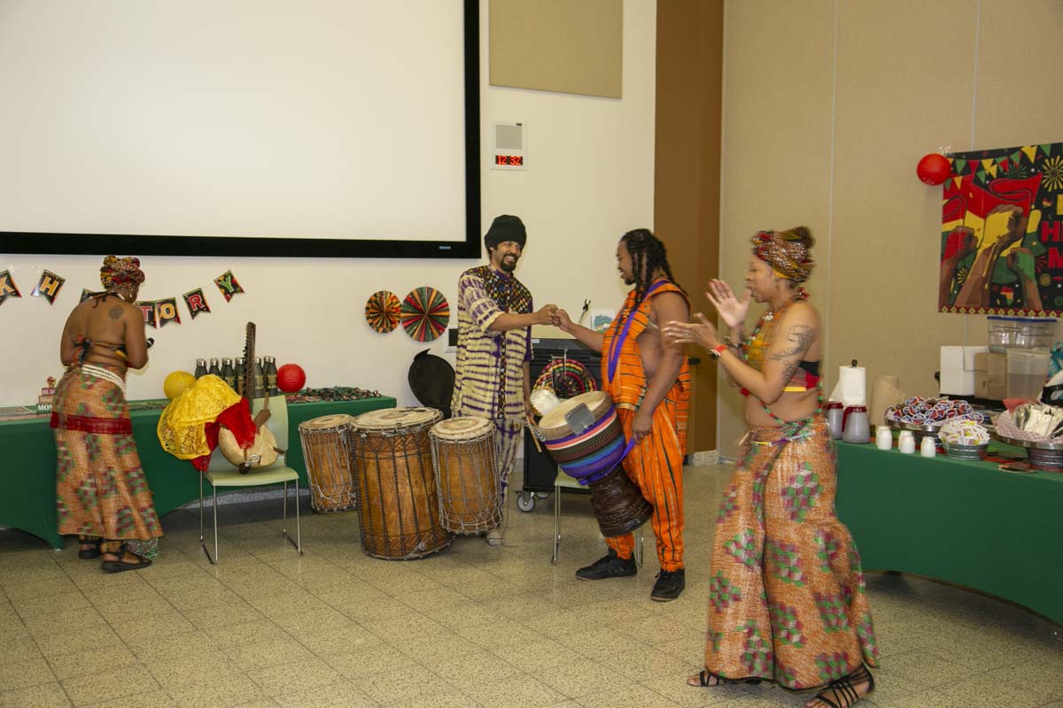 Black history month opening ceremony at CHC.