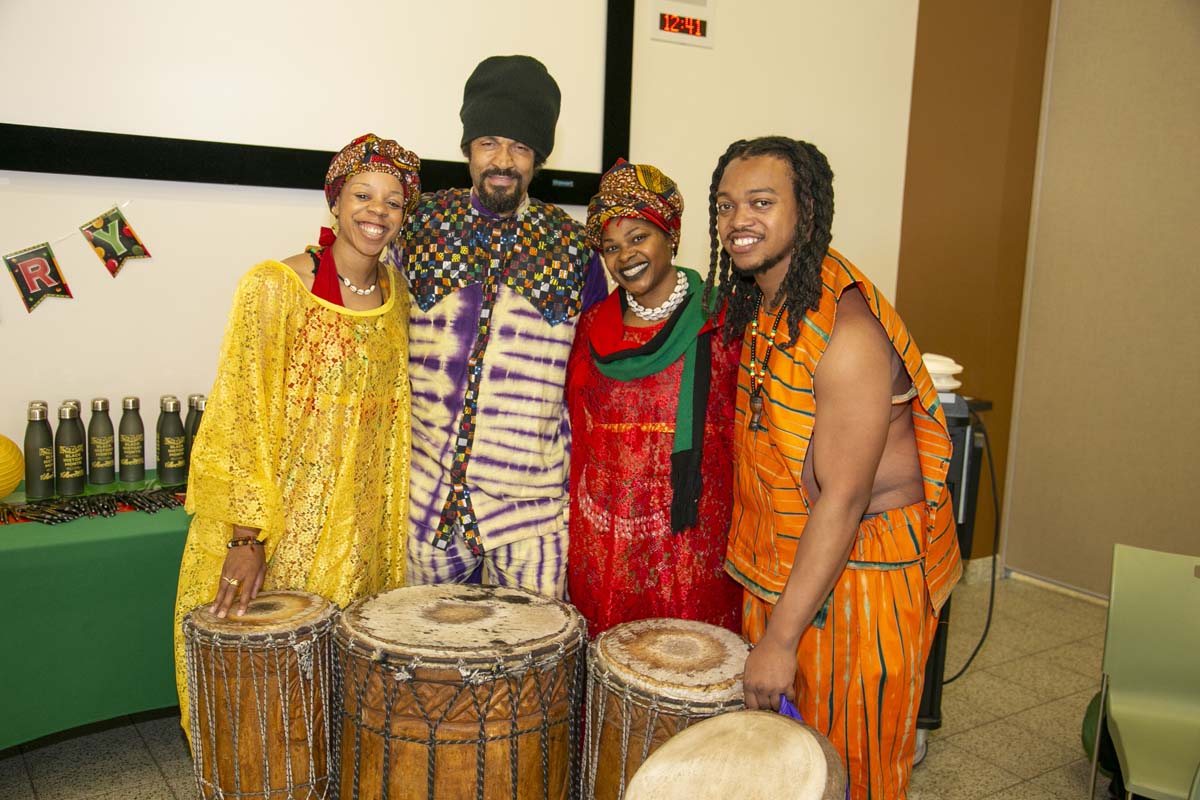 Black history month opening ceremony at CHC.